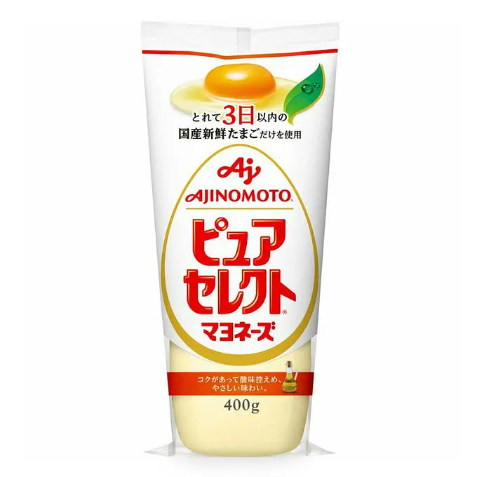 Ajinomoto Mayonnaise Pure Select - Japanese Kewpie Style Mayo for Sandwiches, Salads & Sushi - Gluten-Free & Vegan-Friendly Condiment