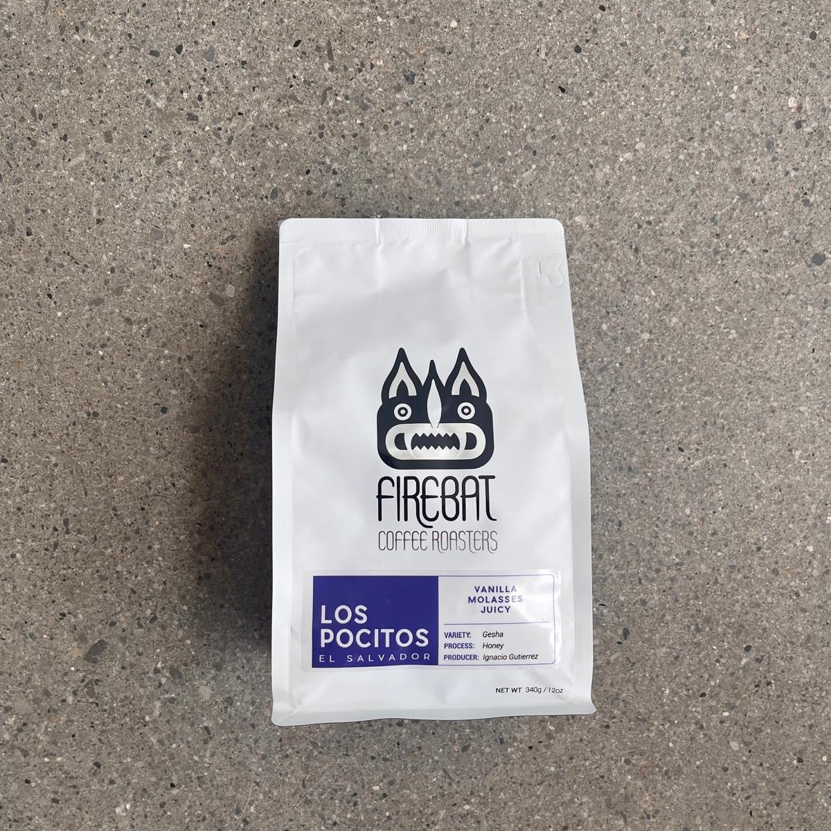 Firebat Los Pocitos Gesha Whole Bean Coffee - 12oz Bag | Premium Single-Origin Specialty Coffee for Pour Over, French Press & Espresso | Perfect for Home Brewing & Gifts