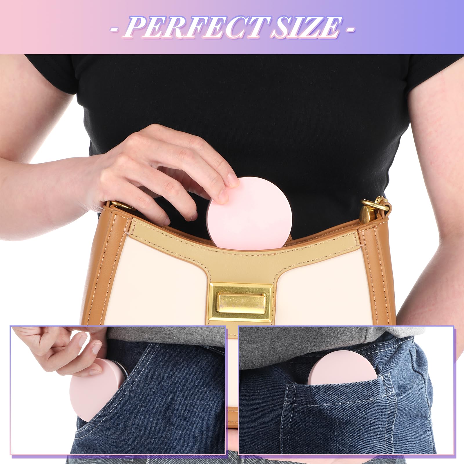 2 Pack 10ml Empty Loose Powder Containers with Sponge Puff - Leakproof Reusable Plastic Makeup Powder Case for Setting Powder & Mineral Foundation - Perfect for Travel, Touch-ups & Professional Makeup Kits