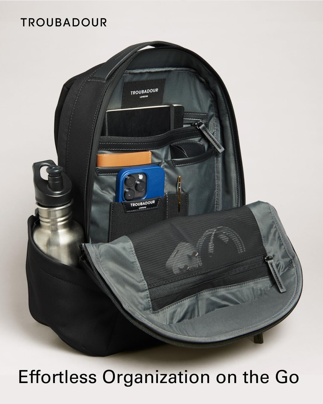 Troubadour Apex Compact Backpack 3.0 - Waterproof Laptop Backpack for 16