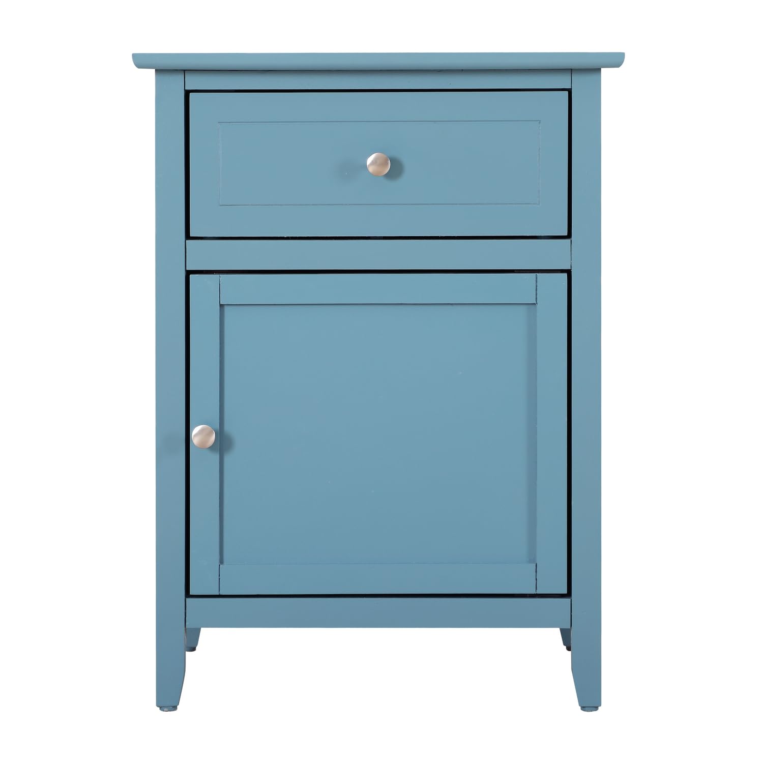 Teal Nightstand with Drawer - 25