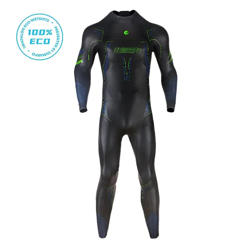 Men's Triathlon Wetsuit for Swimming - NJOY High-Performance Triathlon Wetsuit for Competitive Swimming, Open Water Training & Triathlon Races