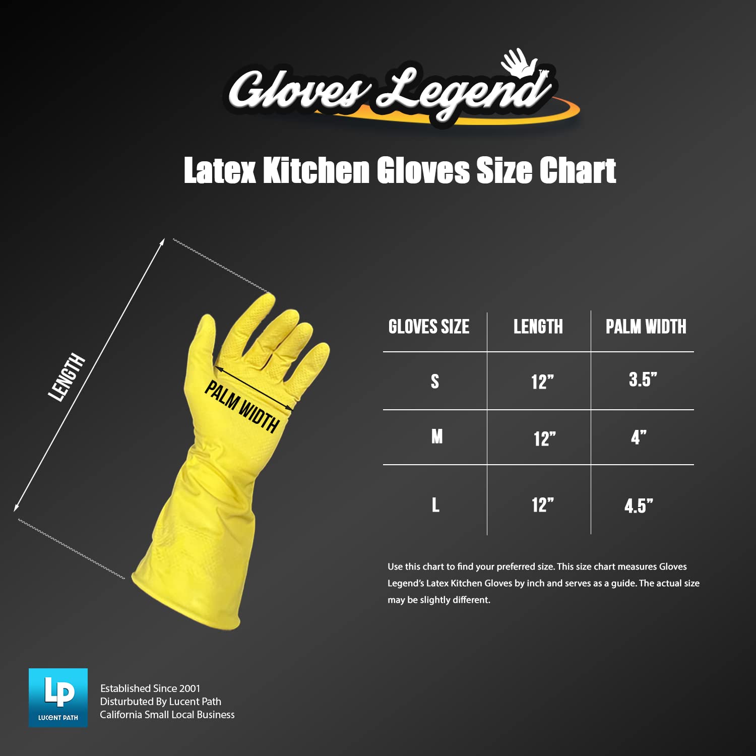 Large Yellow Reusable Kitchen Cleaning Gloves - Durable Dishwashing Gloves for Household Chores, Washing Dishes & Heavy Duty Cleaning