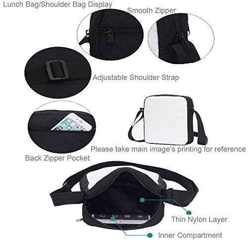 MATMO Dinosaur Backpack and Lunch Bag Set for Boys - School Backpack with Shoulder Bag & Pencil Case (3-Piece Set) - Perfect for School, Travel, and Outdoor Adventures
