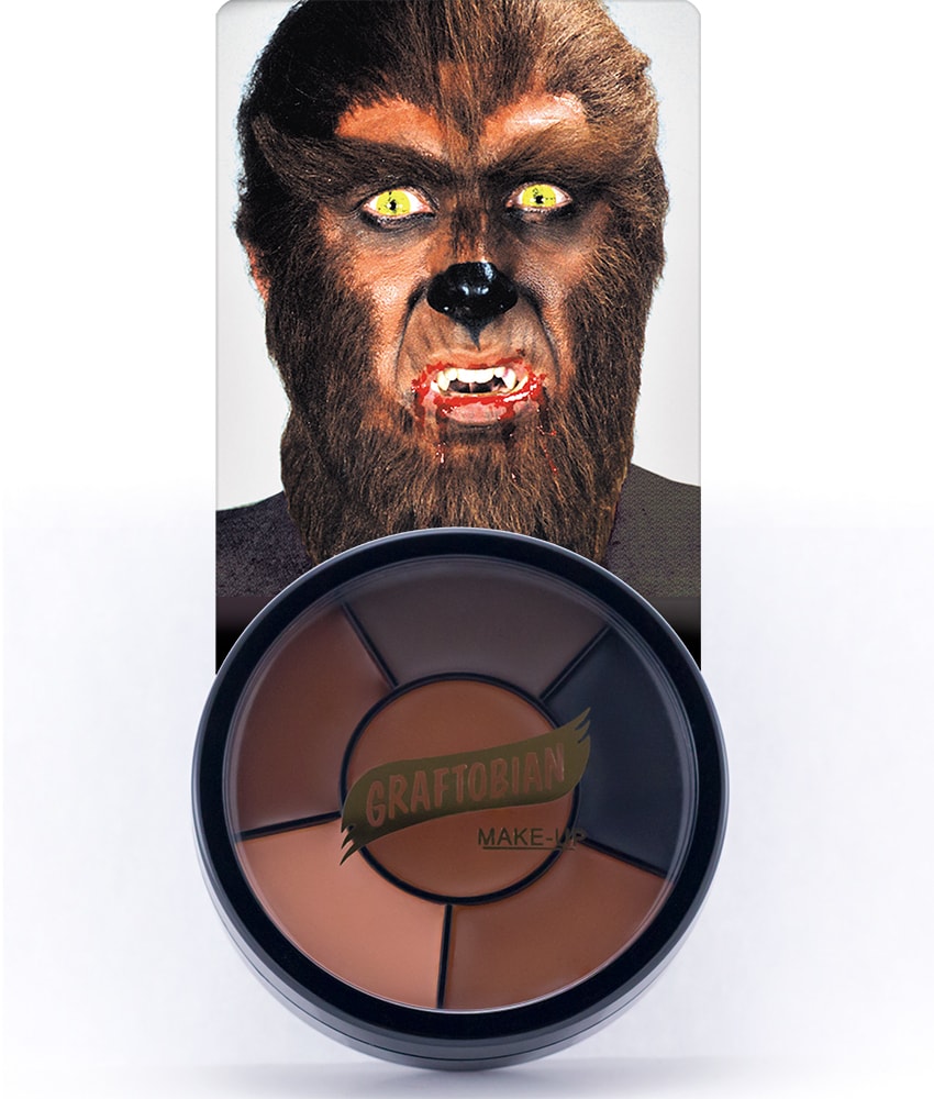 Professional Werewolf Makeup Palette - High-Quality Halloween FX Cosmetics Kit for Costume & Theater - Perfect for Halloween, Cosplay, and Horror Movie Special Effects