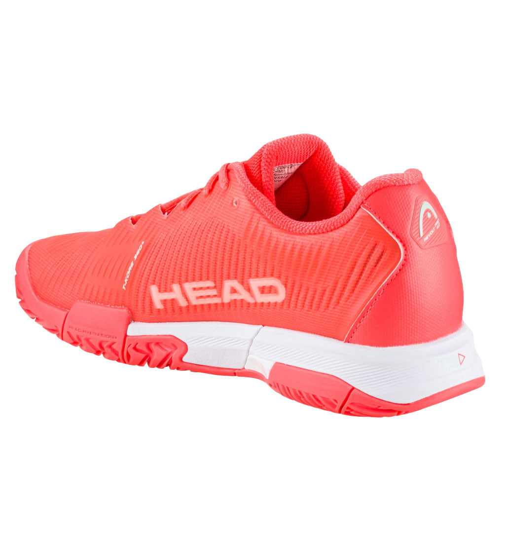 Head Revolt Pro 4.0 Women's Tennis Shoes - Lightweight Performance Court Shoes for Women (Coral/White) | Perfect for Competitive Matches & Training Sessions
