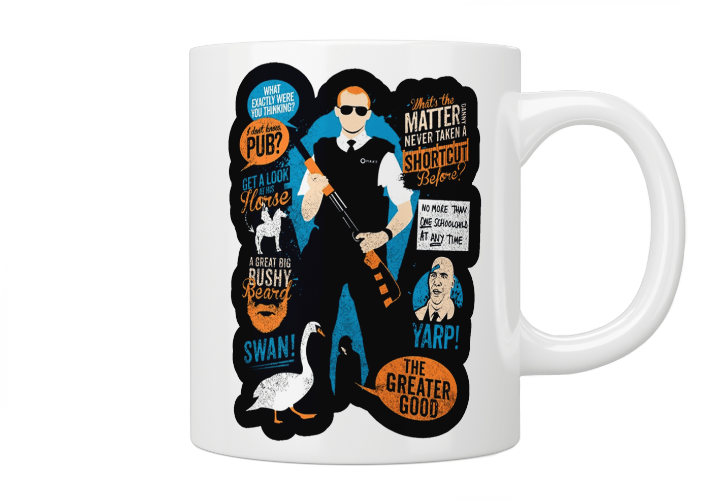 Hot Fuzz Movie Quote Coffee Mug - Funny Police Gift for Cops & Film Fans - Perfect for Office, Home & Movie Nights