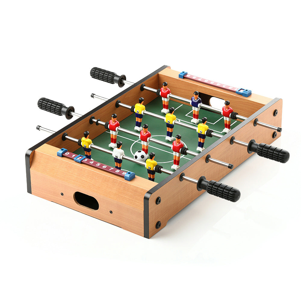 20-Piece Mini MDF Football Table Game Set - Portable Desktop Foosball for Kids & Adults - Perfect for Home, Office, Parties & Game Rooms