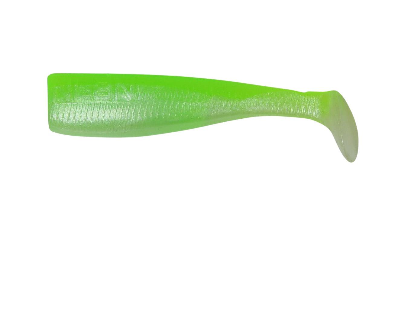 NLBN No Live Bait Needed 3 Paddle Tail Fishing Lures - Saltwater & Freshwater Soft Plastic Baits for Bass, Trout, and Walleye - Perfect for Kayak Fishing and Shore Casting