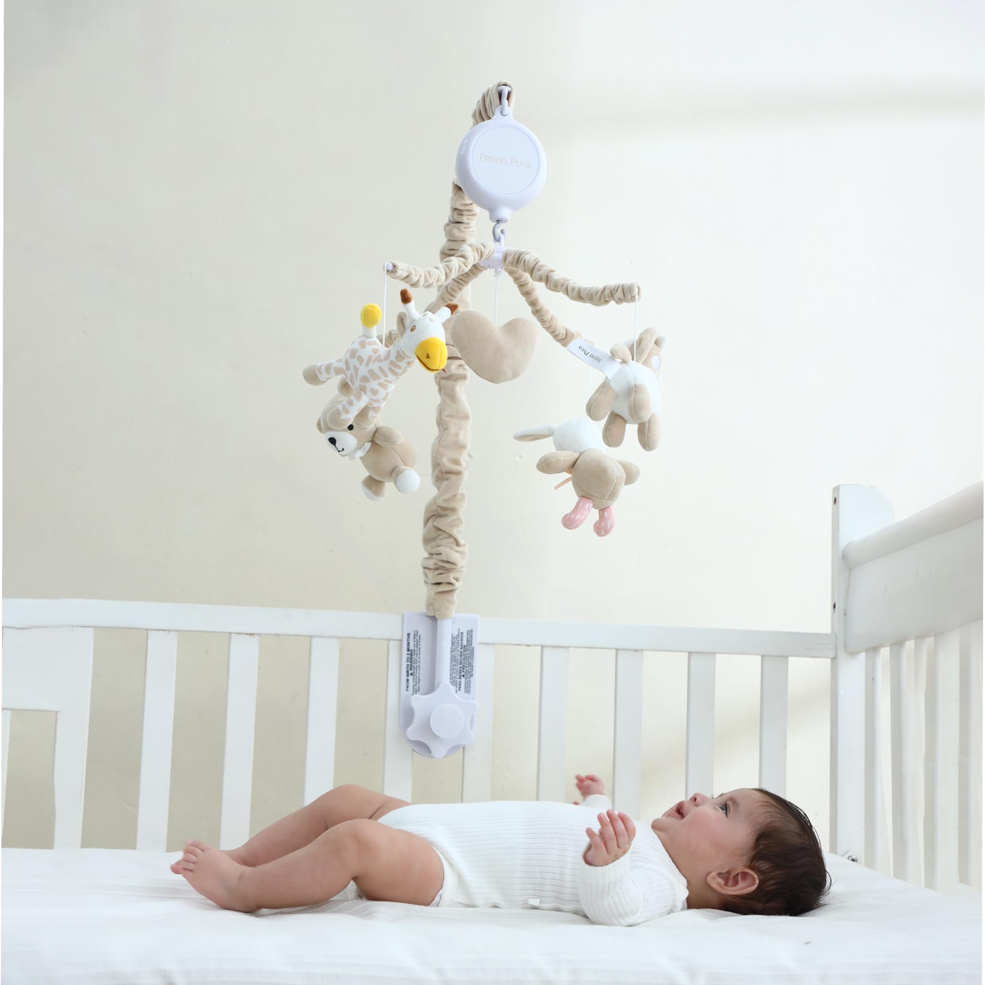 Best Unisex Musical Crib Mobile for Babies - Nursery Mobile with Detachable Toys & Secure Clip-On Design (Not for Pack n Play Playards) | Perfect for Newborn Gifts & Nursery Decor