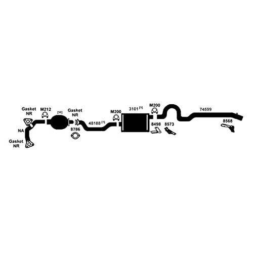 AP Exhaust Products 7537 Performance Exhaust Muffler - Compatible with [Vehicle Models] - Reduce Noise & Boost Engine Performance - Perfect for Street Racing & Daily Commuting