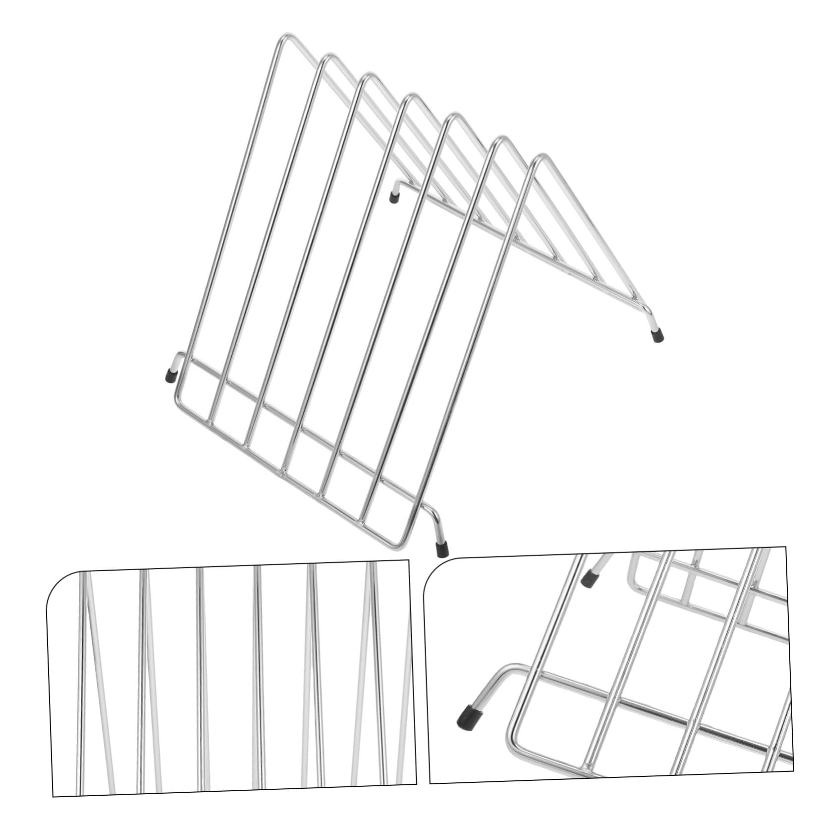 DOITOOL Stainless Steel Cutting Board Holder - 1pc Kitchen Shelf Storage Rack for Chopping Boards | Space-Saving Organizer for Countertop, Cabinet or Pantry | Perfect Kitchen Tool for Home & Restaurant Use