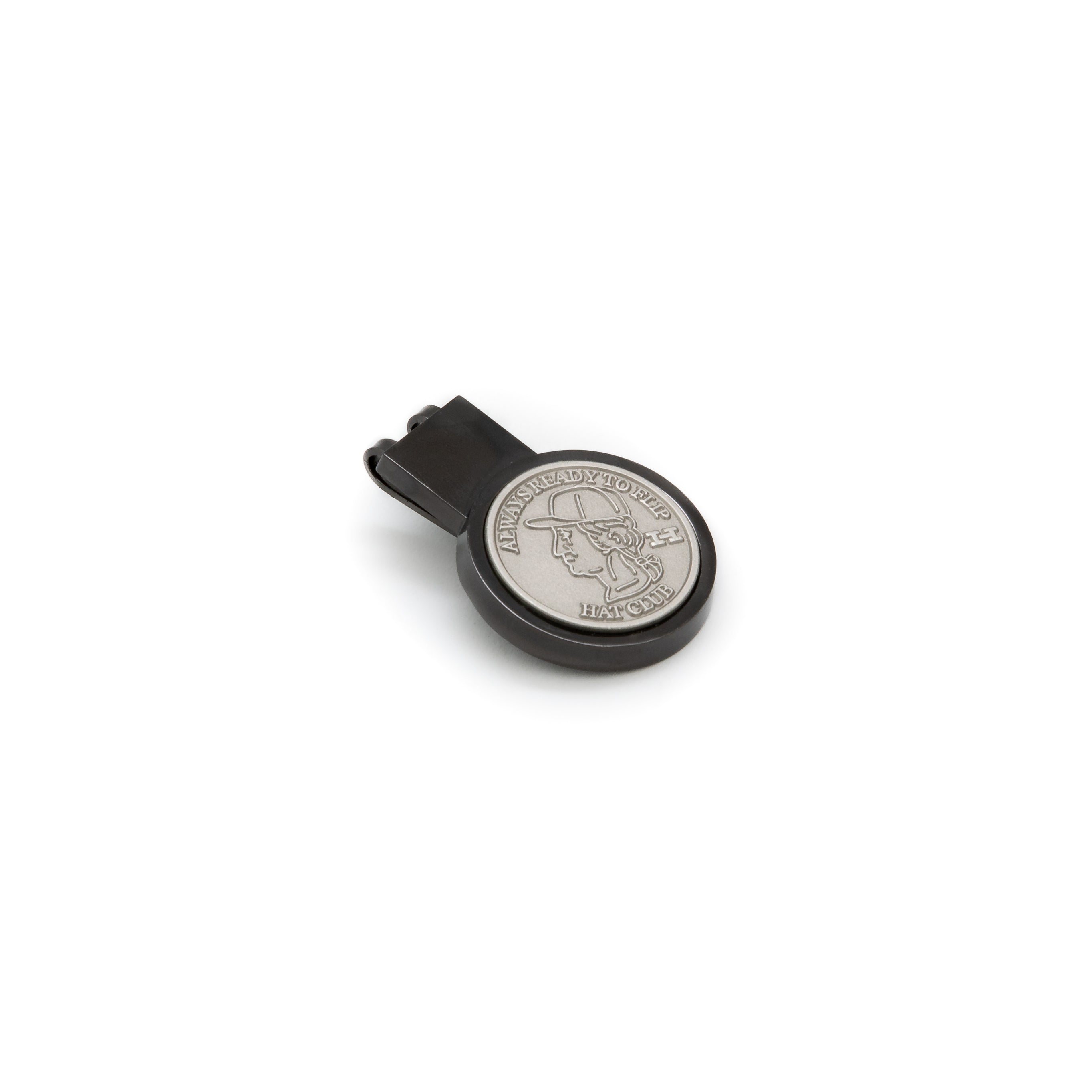 Hat Club Heads and Tails Silver Coin Clip - Perfect for Casino Games, Poker Nights, and Decision-Making Fun
