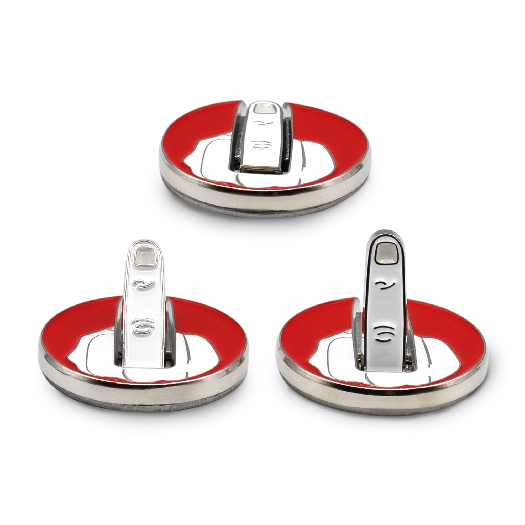 Tylson Middle Finger Golf Ball Marker - Funny Golf Alignment Marker & Divot Tool - Premium Golf Accessories Gift for Men & Women - Perfect for Hats, Caps & Golf Bags - Great Golf Course Humor Gift