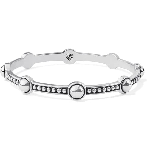 Brighton Pretty Tough Stud Bangle Bracelet - Silver Tone Women's Fashion Jewelry for Casual Wear & Night Out