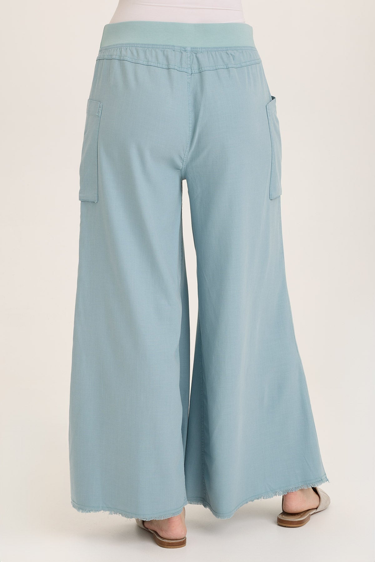 Desoto Ultra Flare Wide Leg Pocket Pants for Women - High Waist Stretch Comfort Jeans - Casual & Office Wear