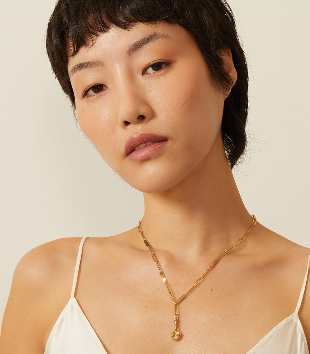 Elegant Cora Swimmer Pendant Necklace - Gold Plated Adjustable Chain for Women - Perfect for Parties, Weddings & Everyday Wear