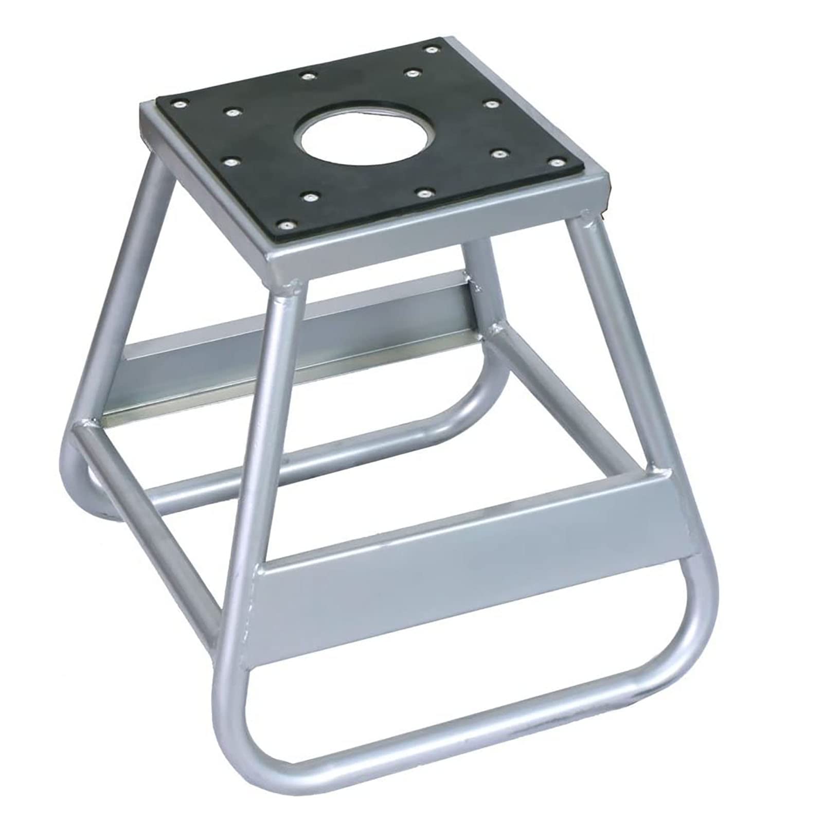 MILLION PARTS Heavy Duty 1000LB Capacity Motorcycle Stand - Silver Steel Motocross Dirt Bike Maintenance Stand for Hoist Lift & Repair | Perfect for Garage Workshop, DIY Bike Maintenance & Professional Mechanic Use
