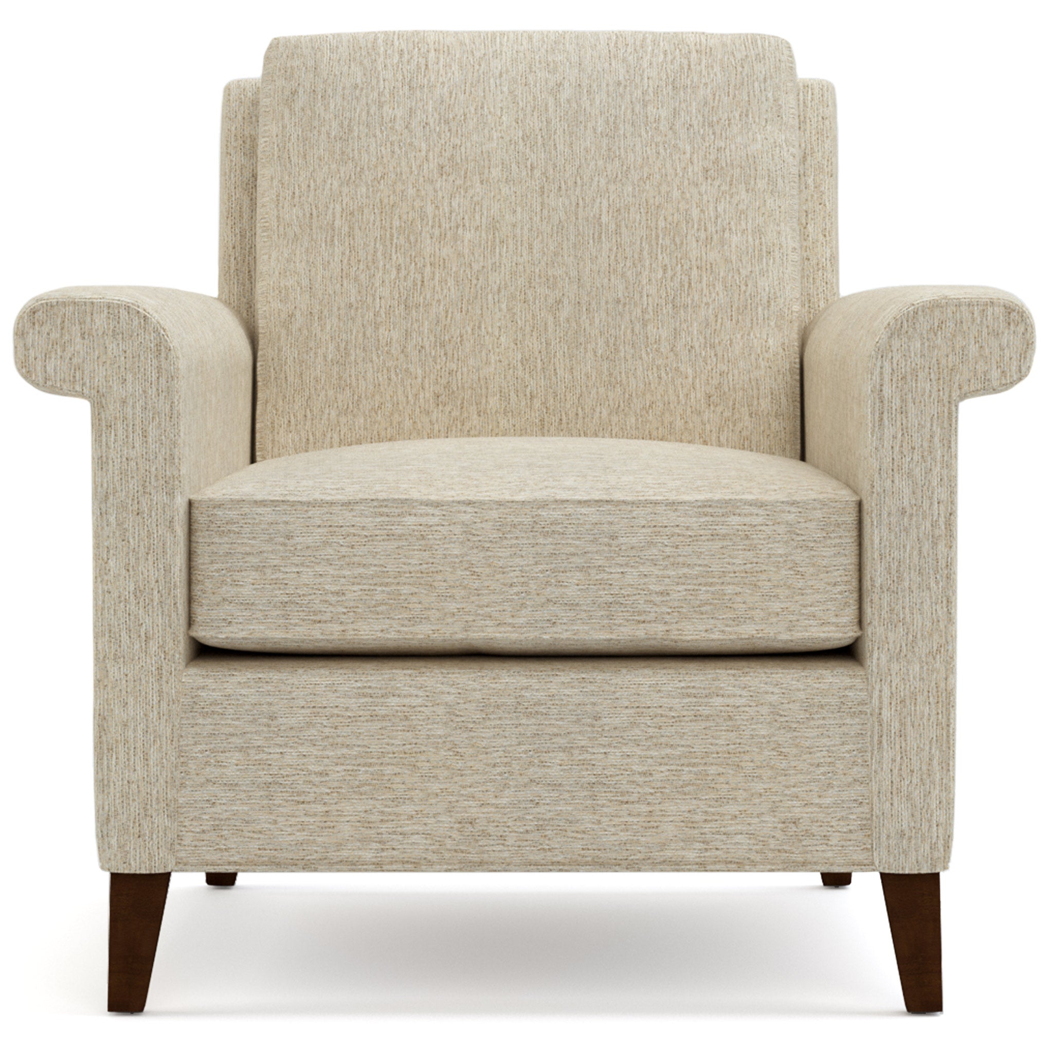 Belleville Chair - Modern Accent Chair for Living Room, Bedroom & Office - Comfortable Upholstered Armchair with Sturdy Metal Legs - Perfect for Relaxing, Reading & Decorating Small Spaces