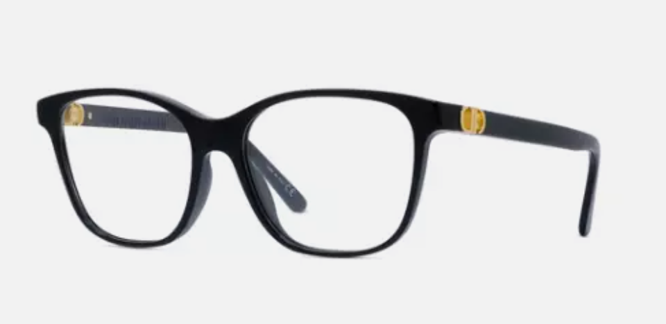 Christian Dior 30 Montaigne Mini B3I 1000 Opal/Black Square Women's Eyeglasses - Stylish Designer Frames for Women, Perfect for Work, Date Night & Everyday Fashion