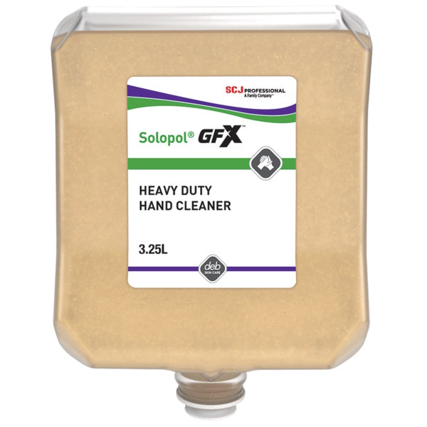 SC Johnson Deb Solopol GFX Heavy Duty Gritty Hand Cleanser - Industrial Strength Pumice Soap for Mechanics, Gardeners & Auto Workers - Tough Grease & Oil Removal for Hands