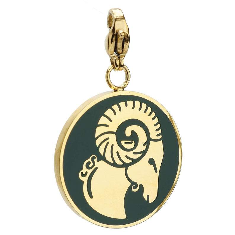 Aries Zodiac Sign Medallion Necklace - Sterling Silver Horoscope Pendant for Women - Perfect Birthday Gift & Daily Wear Jewelry for Aries Women