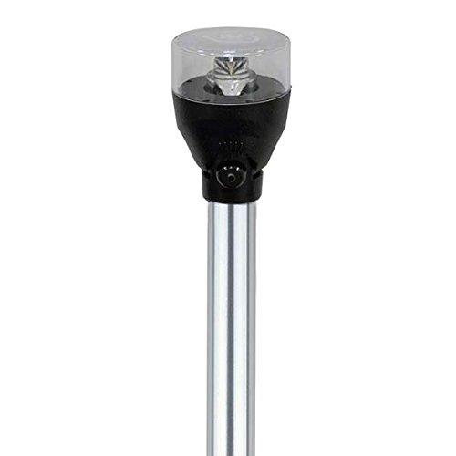 Attwood LED Articulating All-Round Boat Stern Light - 60 Inch Marine Navigation Light for Boats, Yachts & Watercraft - Perfect for Night Cruising & Docking Safety