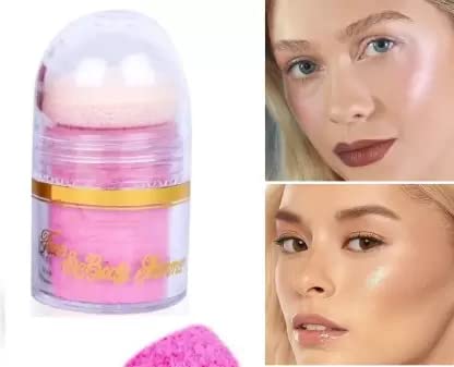 WIFFY Intense Pink Shimmer Powder - Loose Face Highlighter & Shiner for Cheeks, Eyes & Body - Vegan & Cruelty-Free Makeup for Parties, Photos & Special Occasions
