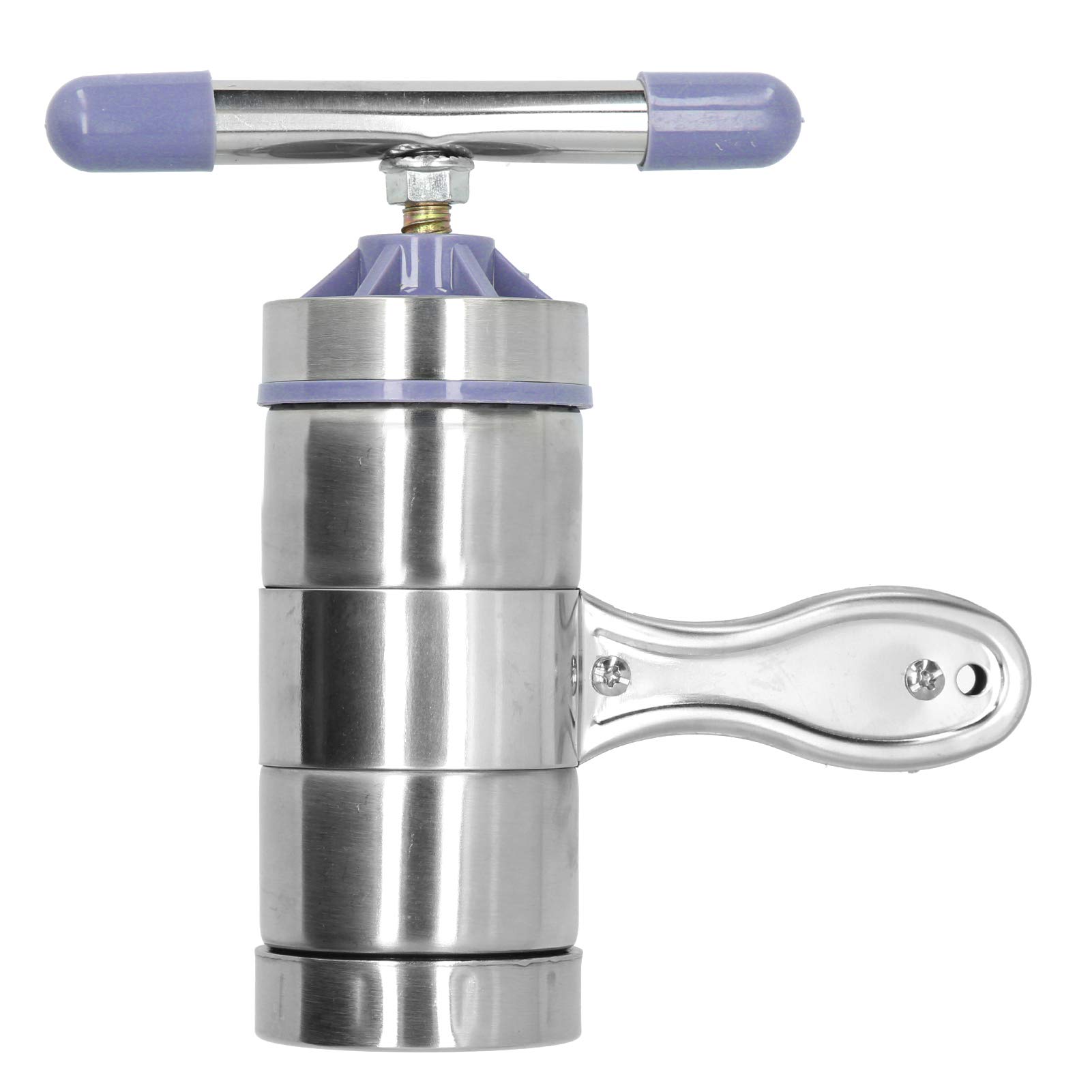 Stainless Steel Manual Noodle Maker Machine - Hand Crank Pasta Press with 5 Dough Attachments for Homemade Noodles, Spaghetti & Fresh Pasta | Perfect for Italian Cuisine, Asian Dishes & Family Cooking