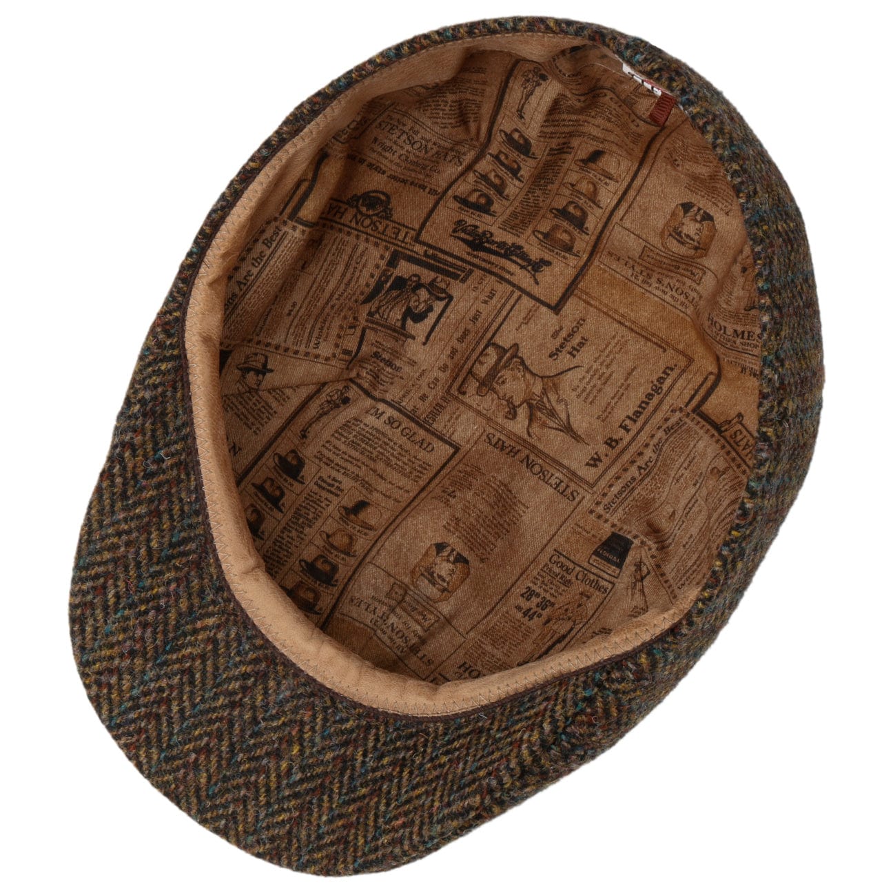 Stetson Texas Harris Tweed Cap for Men - Classic Wool Hat for Outdoor, Casual & Winter Wear