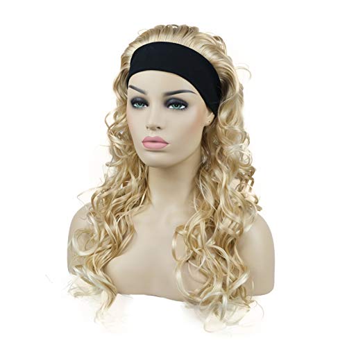 Extra Long Curly Headband Wig for Women - Soft & Natural Looking Synthetic Hair - Perfect for Cosplay, Costume Parties & Daily Fashion