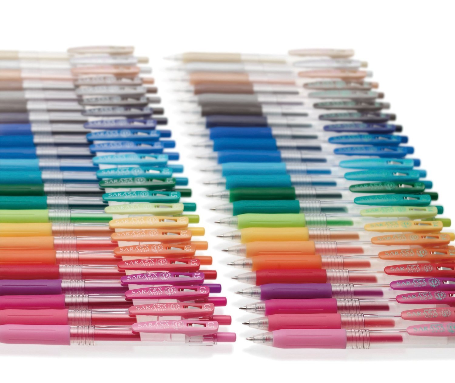 ZEBRA B-JJ15-LG Sarasa Clip 0.5mm Gel Pen - Light Green (10-Pack) - Smooth Writing for Office, School & Note Taking