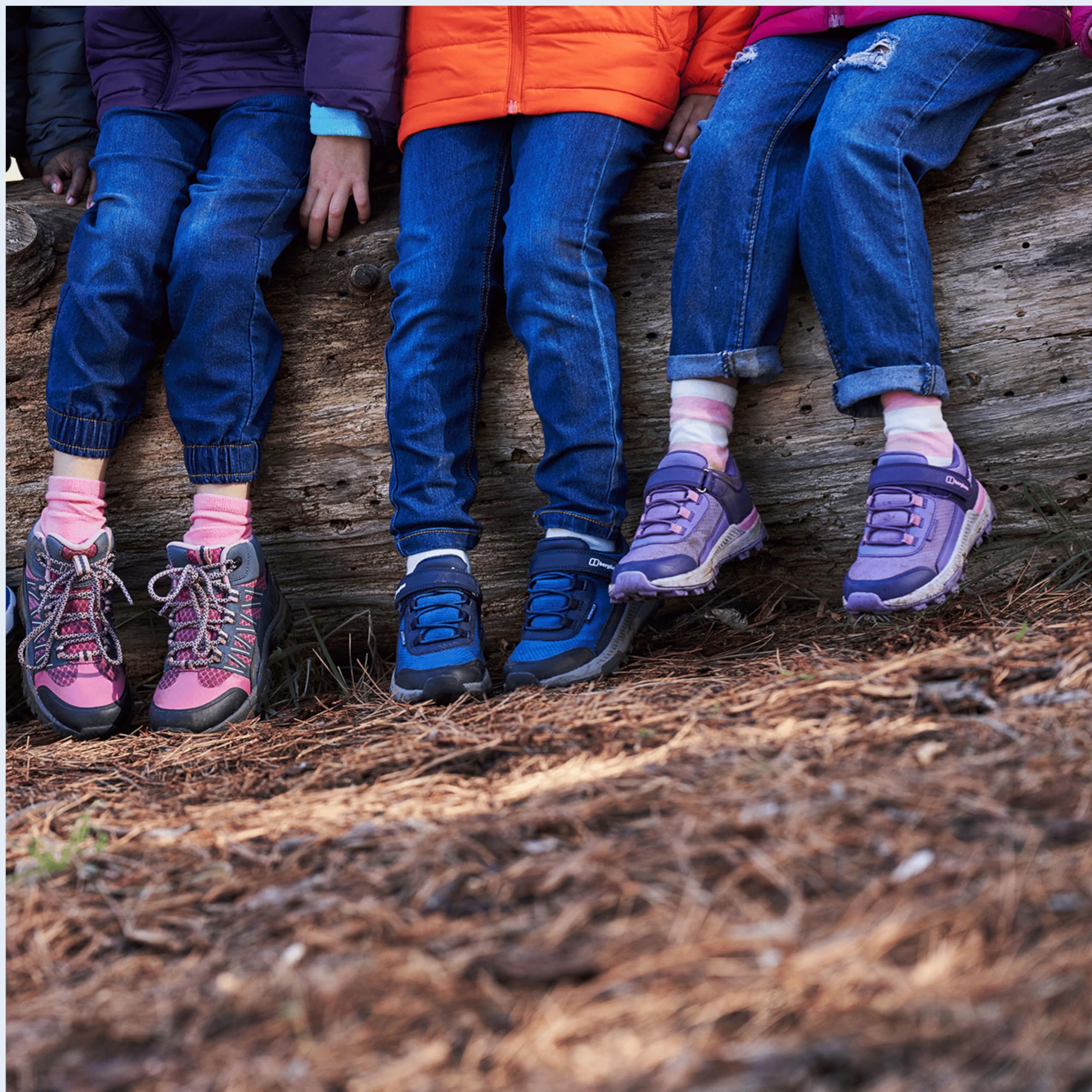 Berghaus Kids' Galactic Low Walking Shoes - Waterproof, Breathable & Lightweight Hiking Shoes with High Traction Sole | Vegan Friendly Outdoor Footwear for Boys & Girls | Perfect for Hiking, Trekking & Daily Adventures