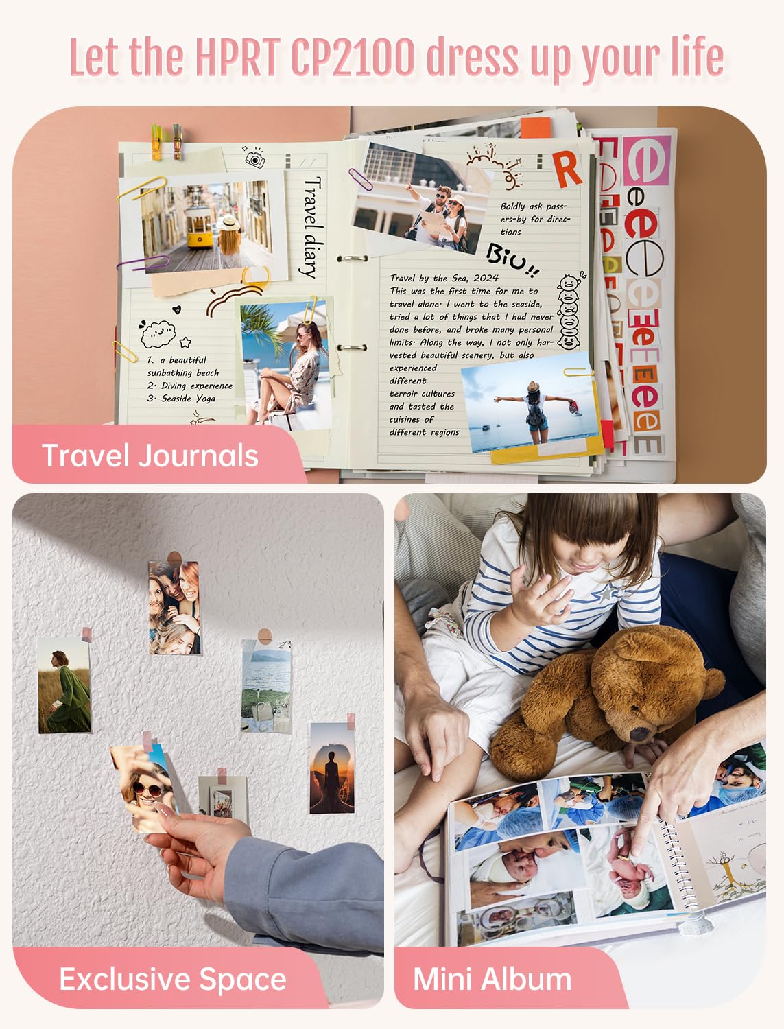 HPRT Wireless Bluetooth Photo Printer for iPhone & Smartphone - 2x3