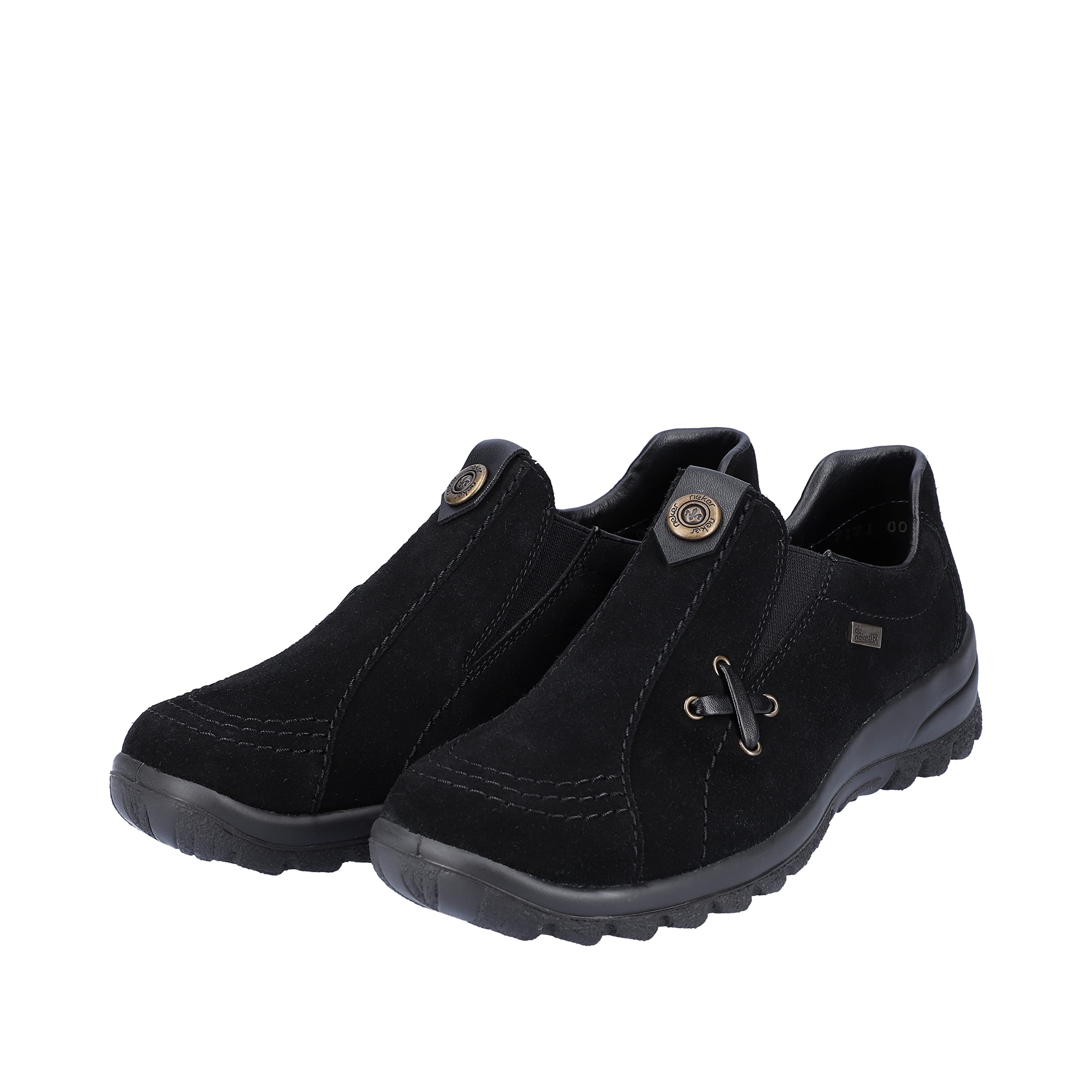 Rieker Emilia Women's Casual Suede Slip-On Loafers - Comfortable & Stylish Shoes for Everyday Wear, Office, and Travel
