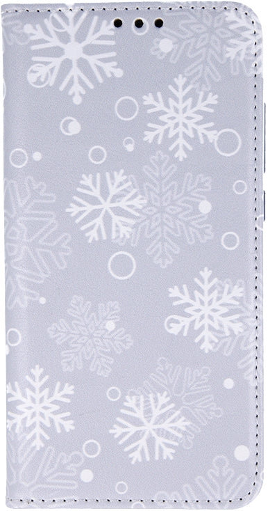 Apple iPhone 8 Wallet Flip Case with Card Slots - Premium PU Leather Christmas Gift (Winter Grey) - Perfect for Daily Use & Holiday Gifting
