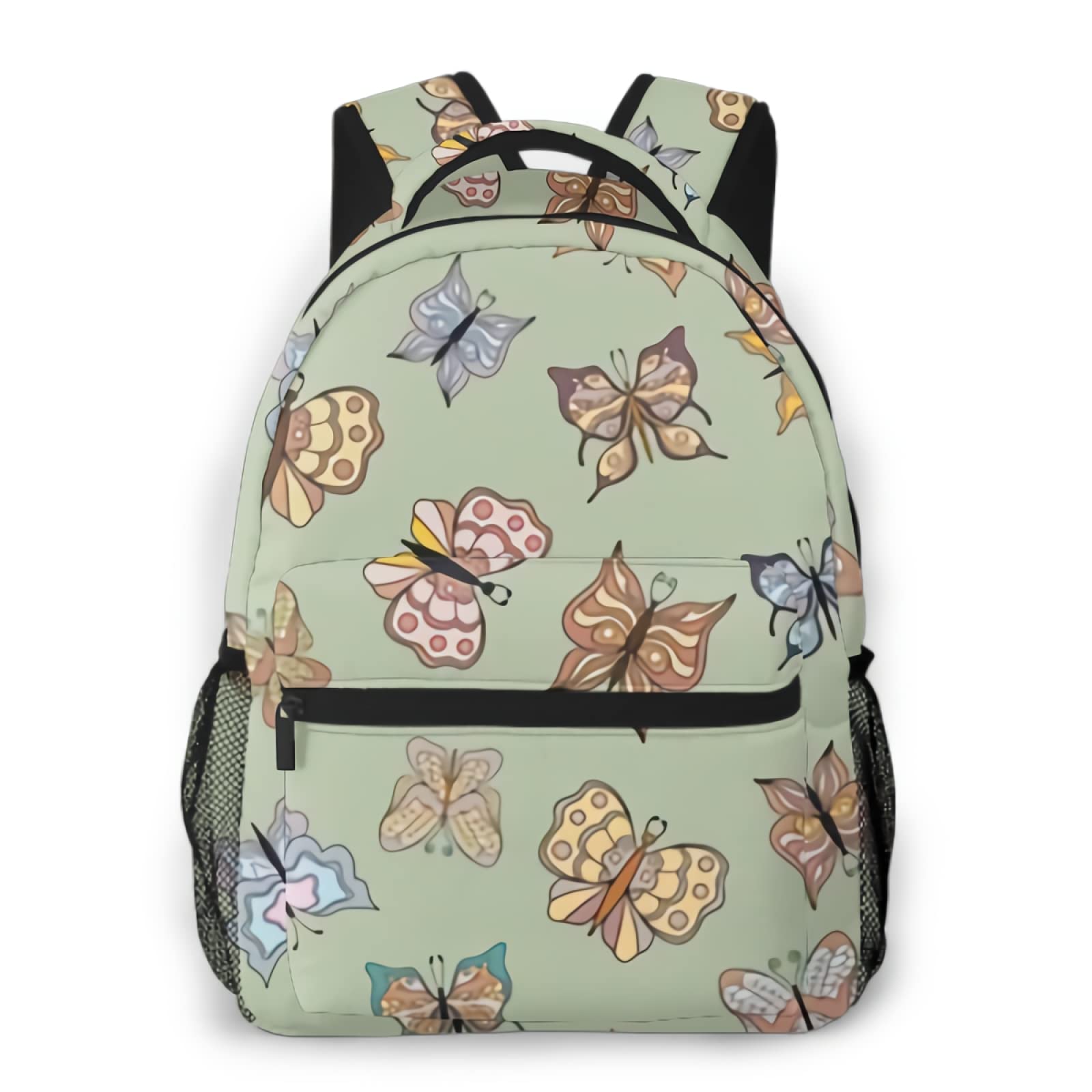 Stylish Translucent Butterfly Backpack - Vintage Mesh Unisex Daypack for Women & Men - Perfect for School, Travel, and Outdoor Adventures