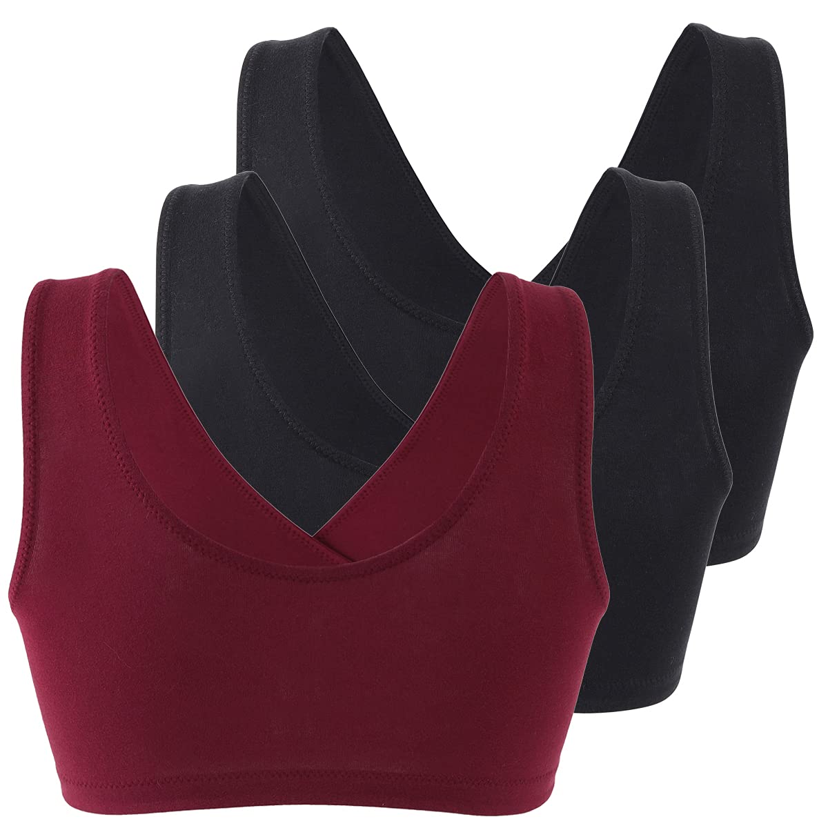 COLOMI Wireless Maternity Nursing Bra - Soft Cotton Breastfeeding Bra for Comfort & Sleep - Perfect for Nursing Moms at Home & Nighttime Feeding