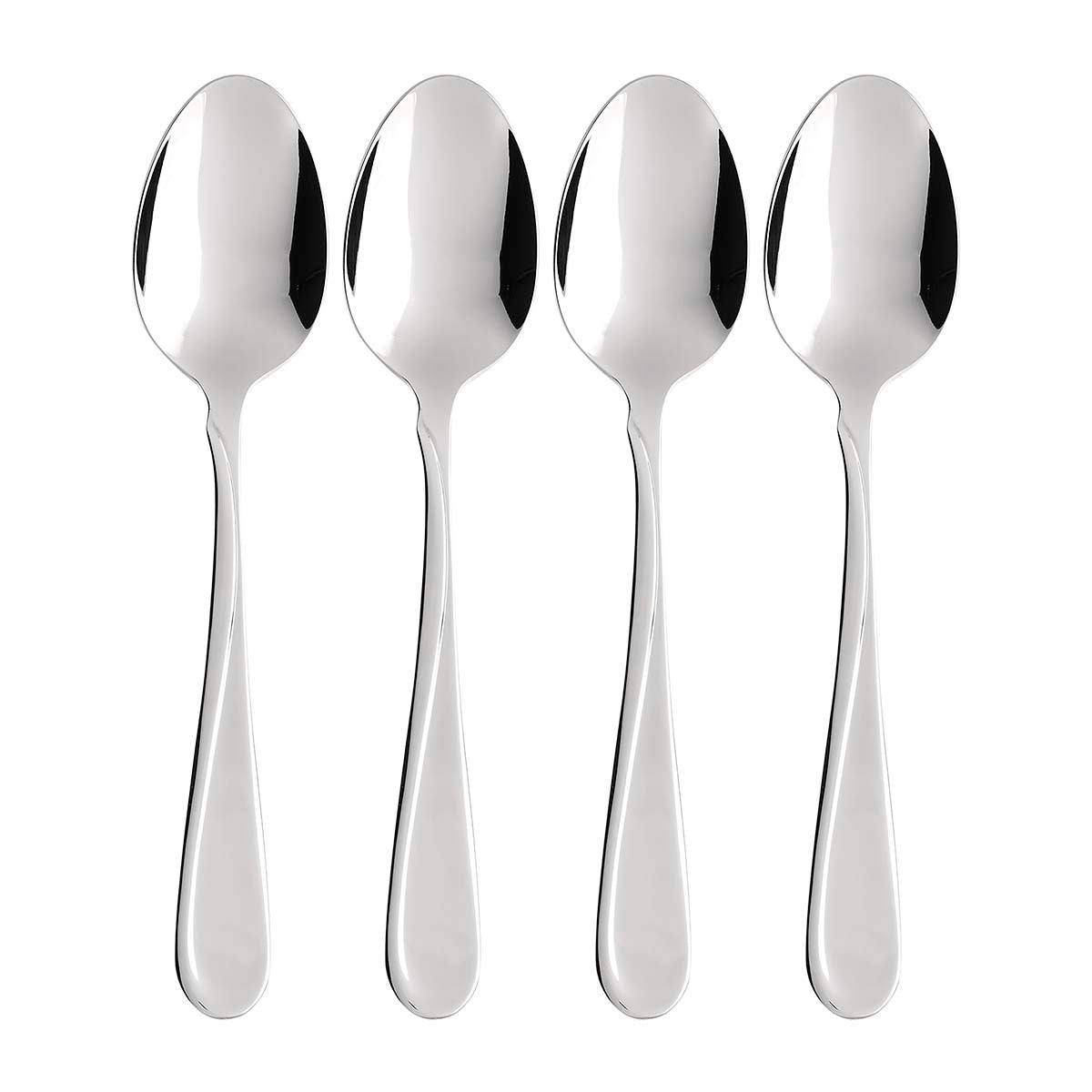 Premium Stainless Steel Flight Teaspoon Set of 4 - Elegant Cocktail & Coffee Measuring Spoons for Bartending, Mixology & Home Bar Use
