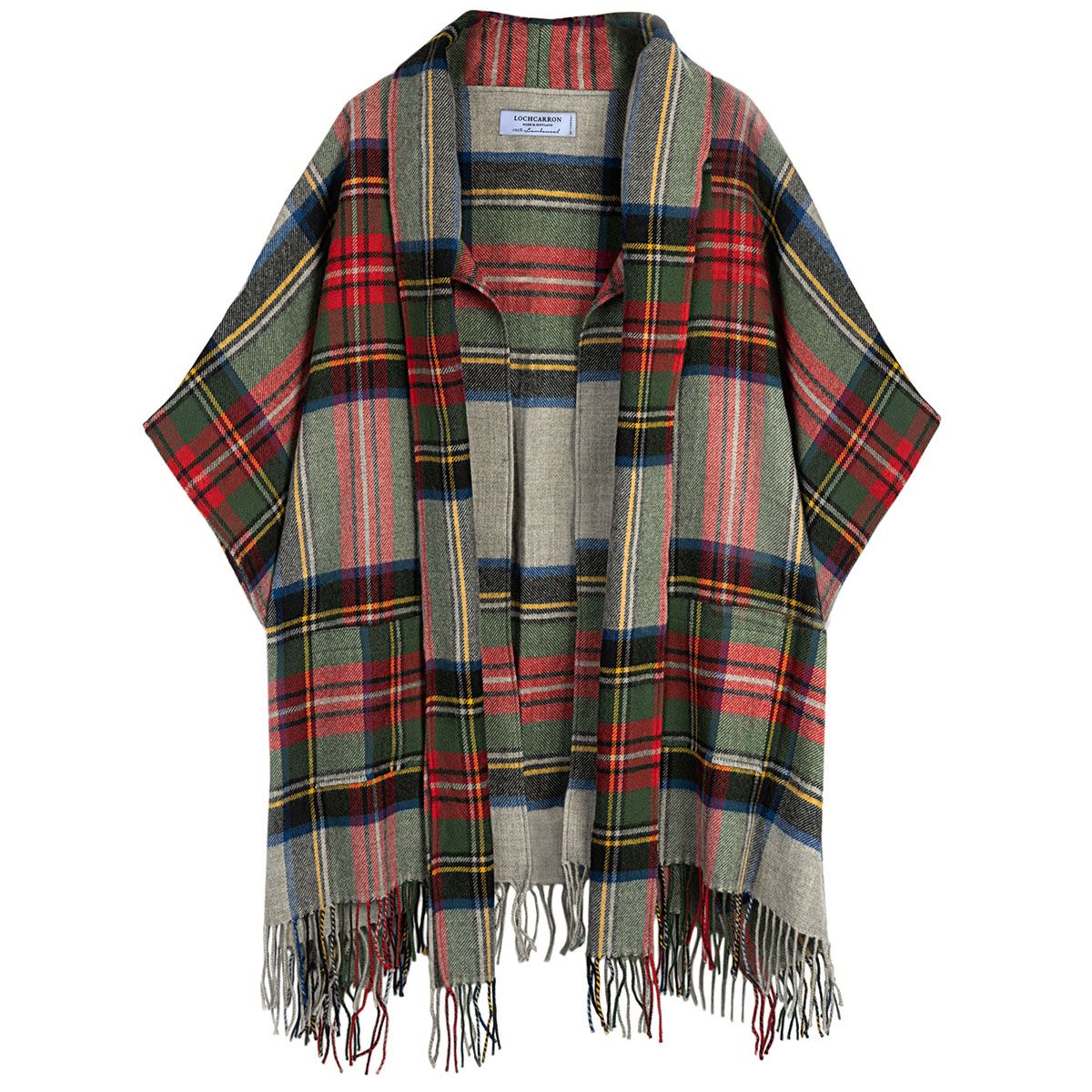 Robyn Stewart Silver Modern Tartan Lambswool Jacket - Women's Stylish Winter Coat for Office, Party & Holiday Outfits
