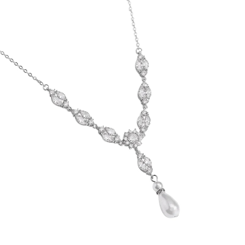 Elegant Pearl Drop Necklace - Perfect Bridal Jewelry Gift for Weddings & Special Occasions | A9057
