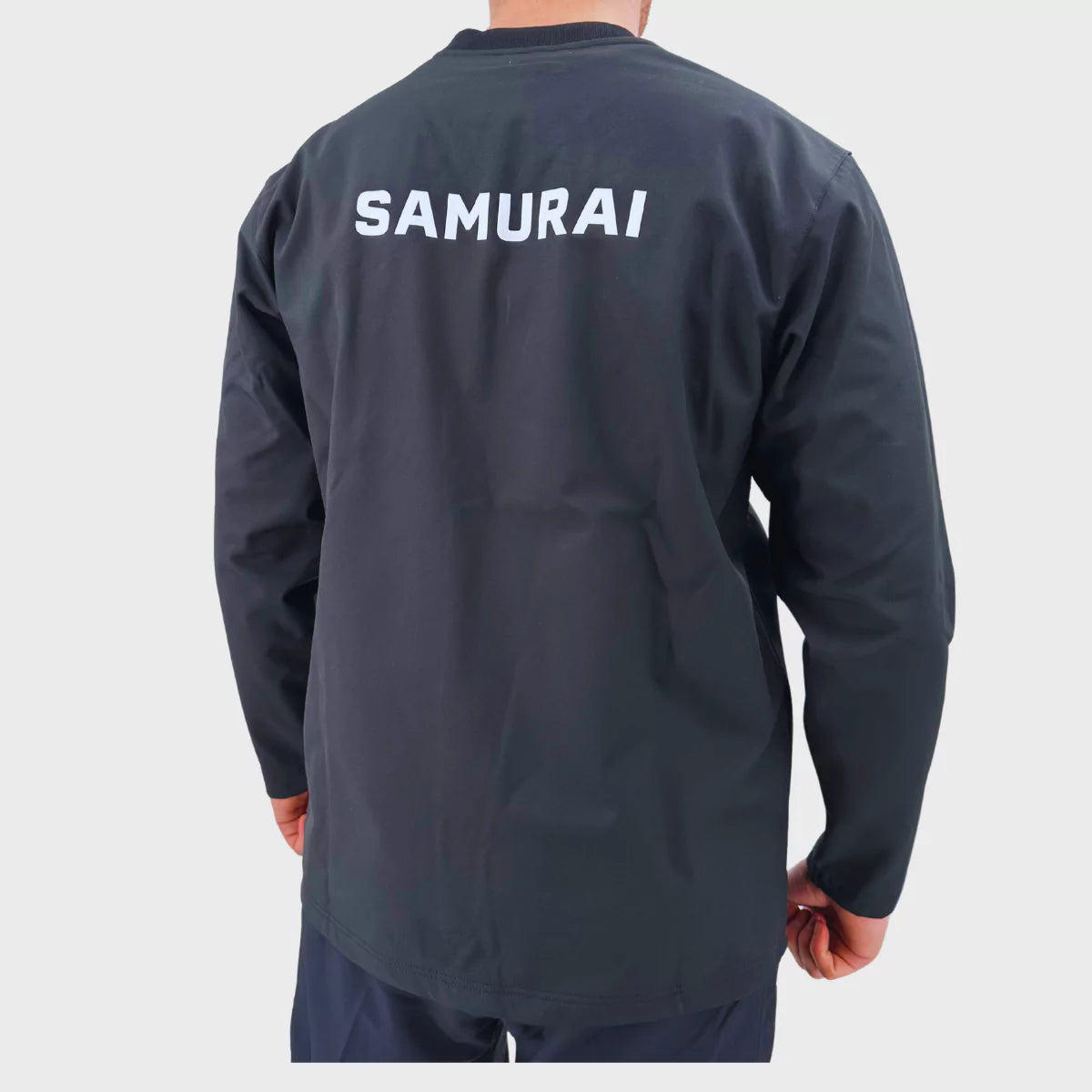 Samurai Rugby Training Contact Top Black - High-Performance Rugby Jersey for Intense Training & Matches - Perfect for Rugby Players & Teams
