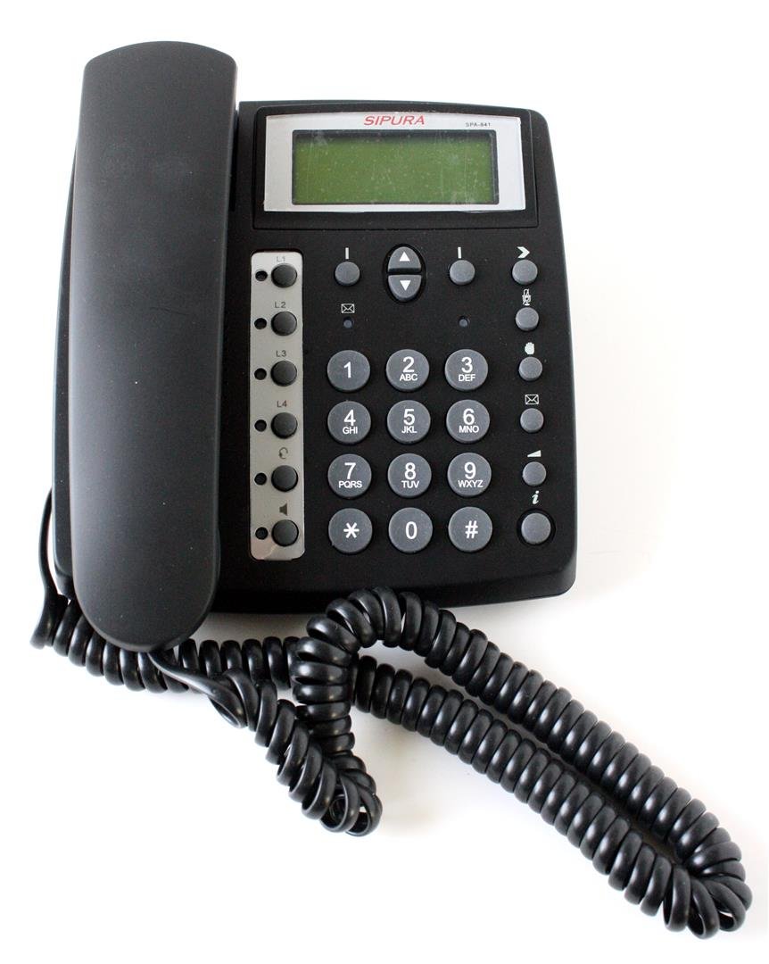 SIPURA SPA-841 Business IP Phone for Office & Remote Work - VoIP Desk Phone with HD Voice & 2-Line Support