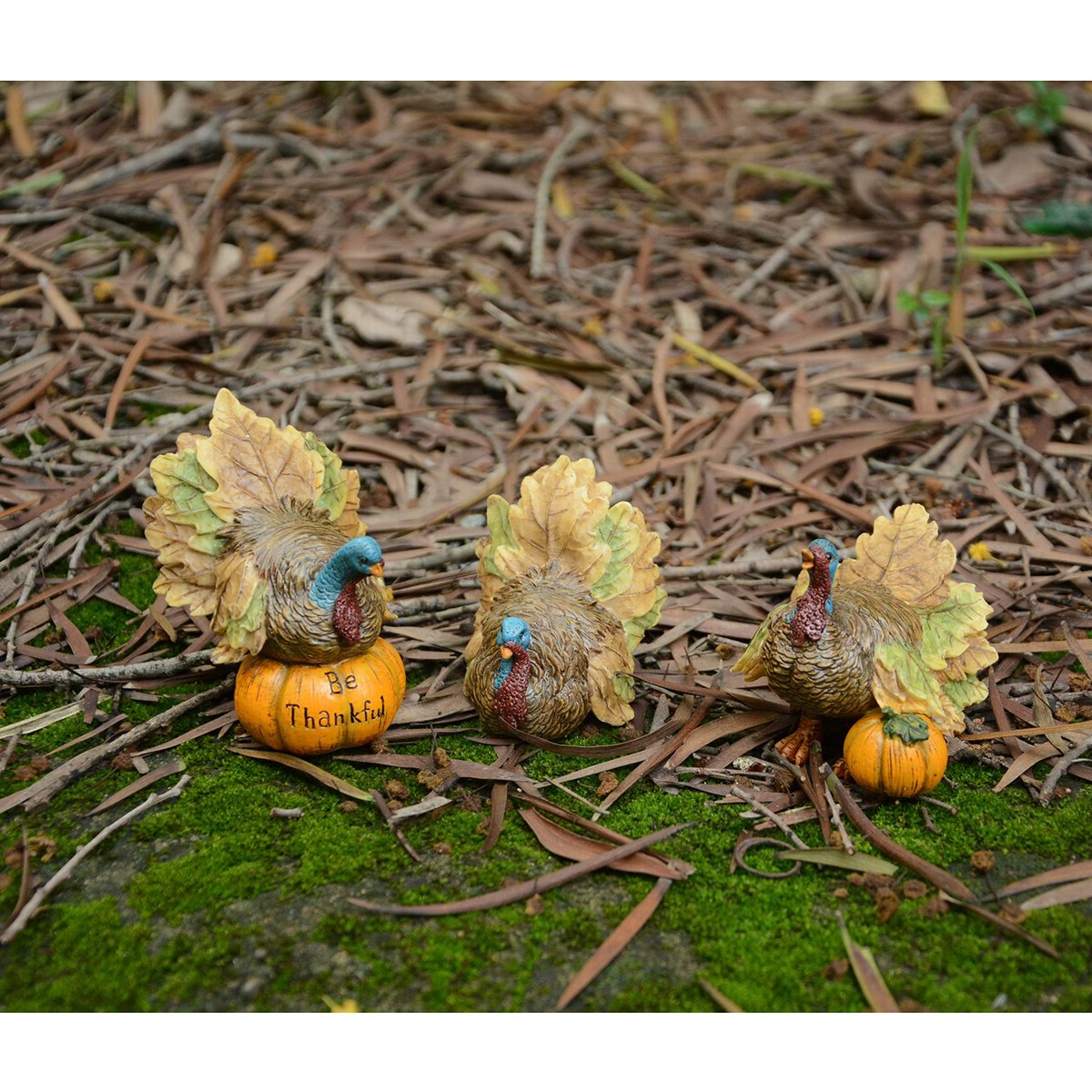 Miniature Fairy Garden & Terrarium Decor - Handcrafted Turkey Figurine for Home, Office & DIY Terrarium Scenes | Perfect for Fairy Gardens, Tabletop Displays & Gift Ideas