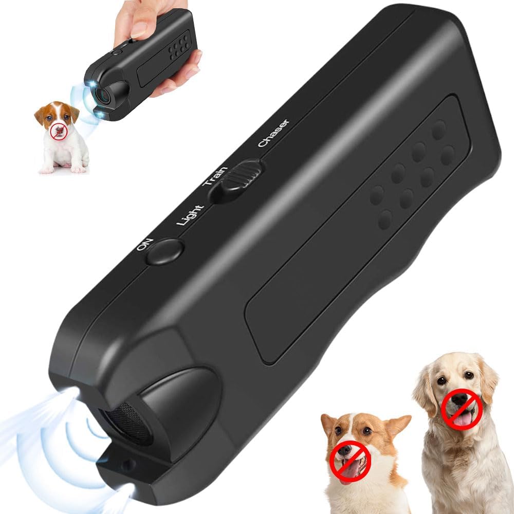 2024 Ultrasonic Dog Repeller - Bark Deterrent Device for Home & Yard Protection