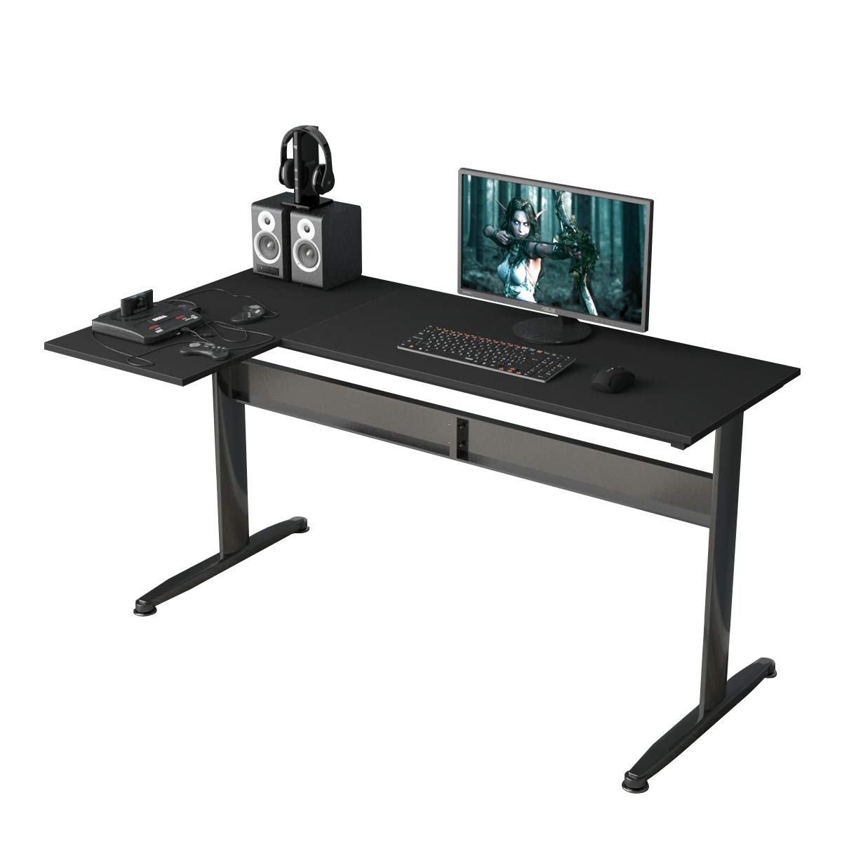 Soges Furniture L-Shaped Corner Gaming Desk - 55.1