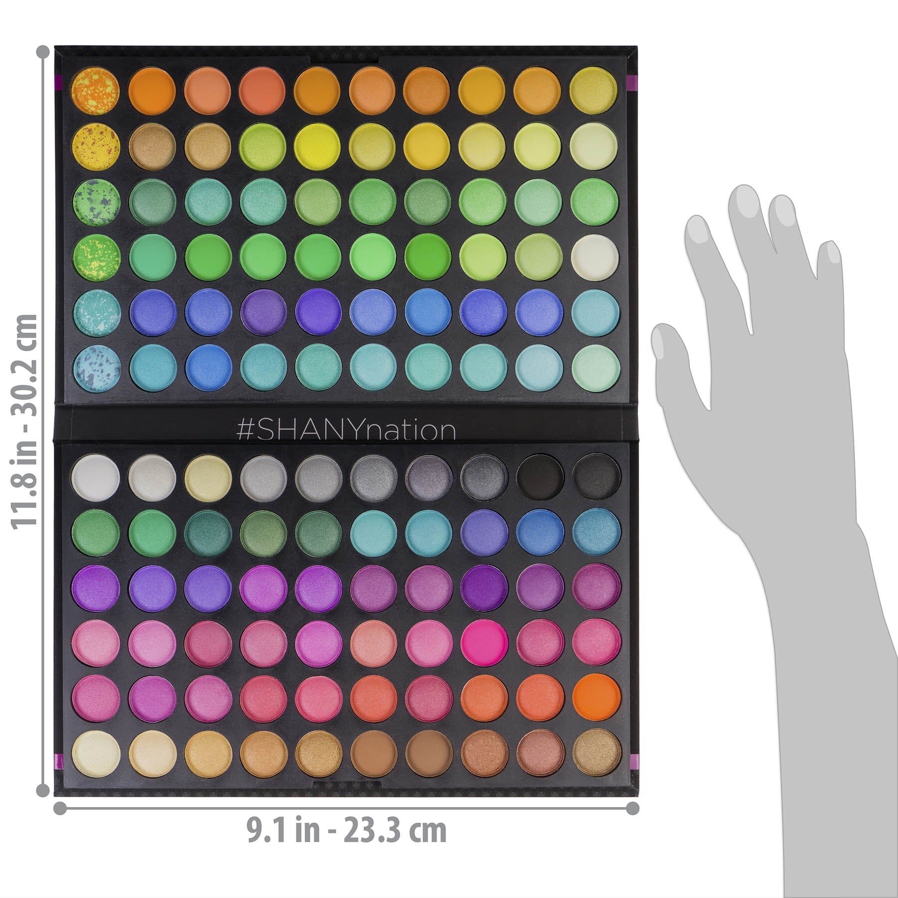 120 Colors Eyeshadow Palette - Bold & Bright Collection with Classic Neon Shades for Professional Makeup & Party Looks | Vegan & Cruelty-Free