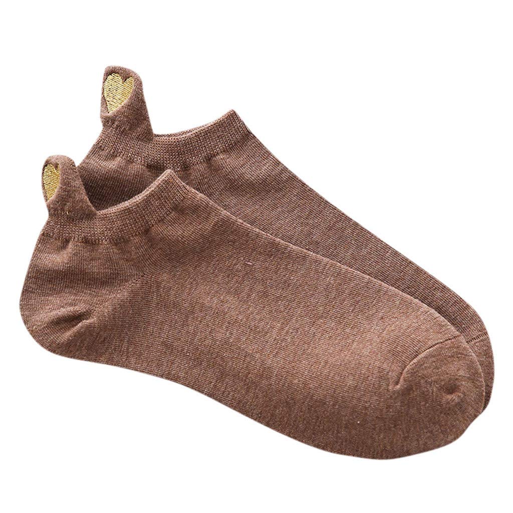 Cute Cotton Sport Socks for Women - Fashion Irregular Casual Ankle Socks with Heart Design - Perfect Gift for Athletes, Gym, Running & Everyday Wear