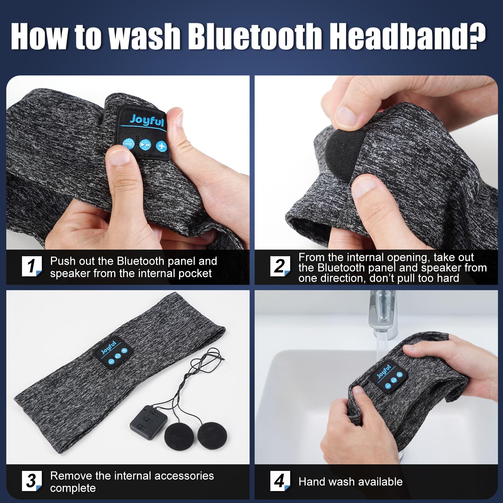 Bluetooth 5.3 Sleeping Headphones & Sleep Mask - Wireless Sports Headband with HD Stereo Speakers, Sweatproof Earbuds for Sleeping, Running, Yoga, Workout - Perfect for Insomnia Relief, Travel & Cool Gadget Gifts (Ideal for Nighttime Relaxation, Gym Sessions & Long Flights)