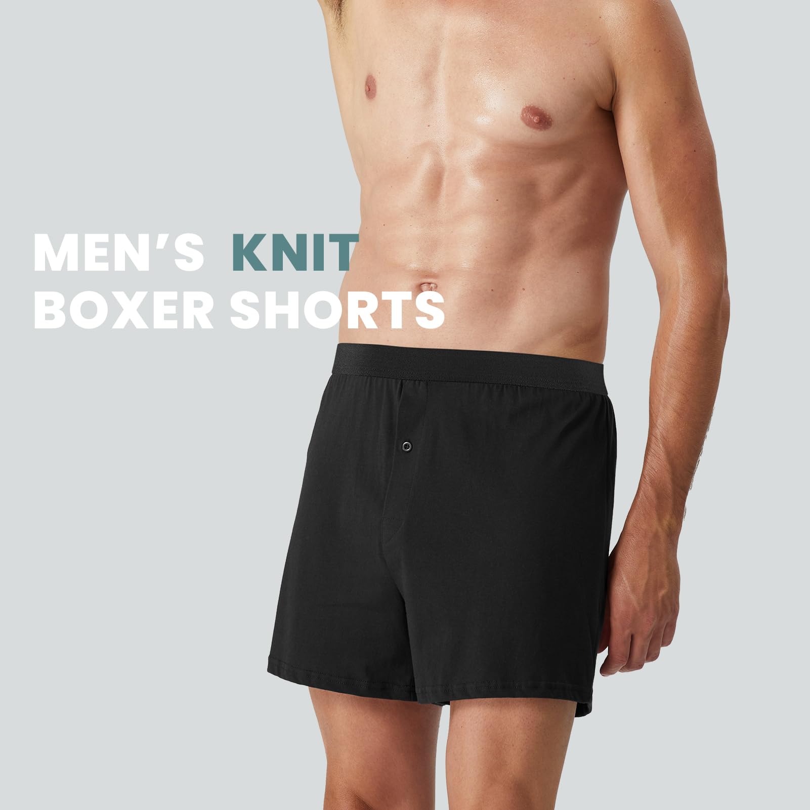 **Men's Cotton Boxer Briefs - Soft & Breathable Underwear for Everyday Comfort - Perfect for Work, Gym & Lounging**